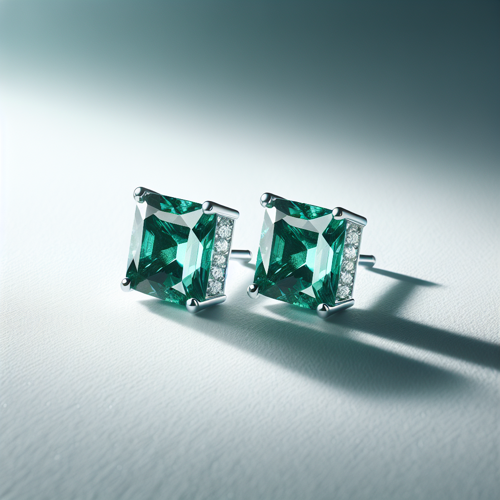 Emerald Stud Earrings