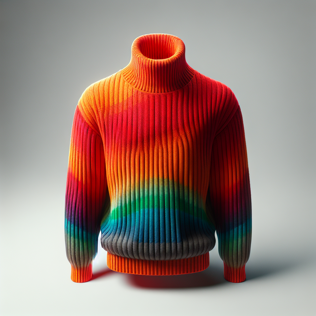 Bunter Rollkragenpullover