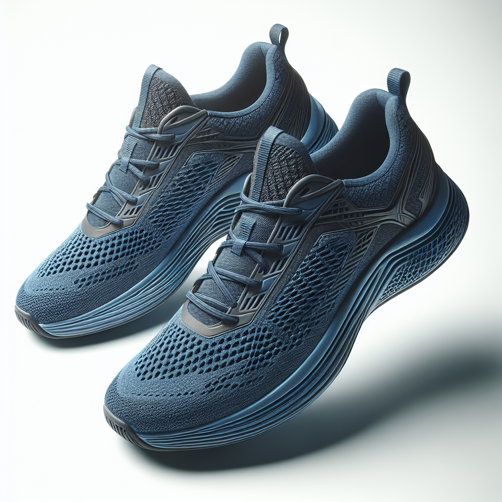 Men's Blue Mesh Running Shoes