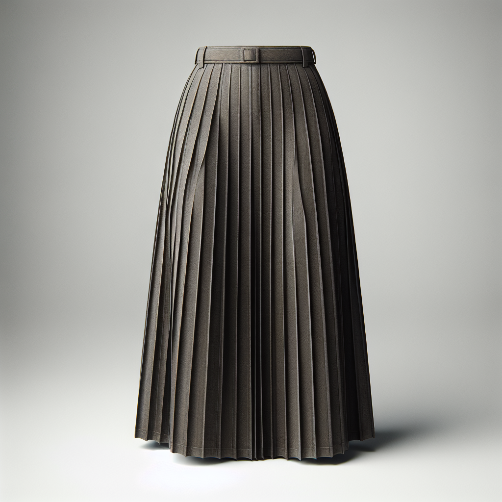 Pleated Midi Skirt