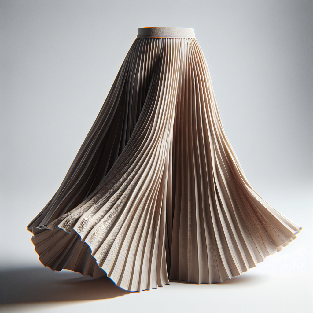 Pleated Maxi Skirt