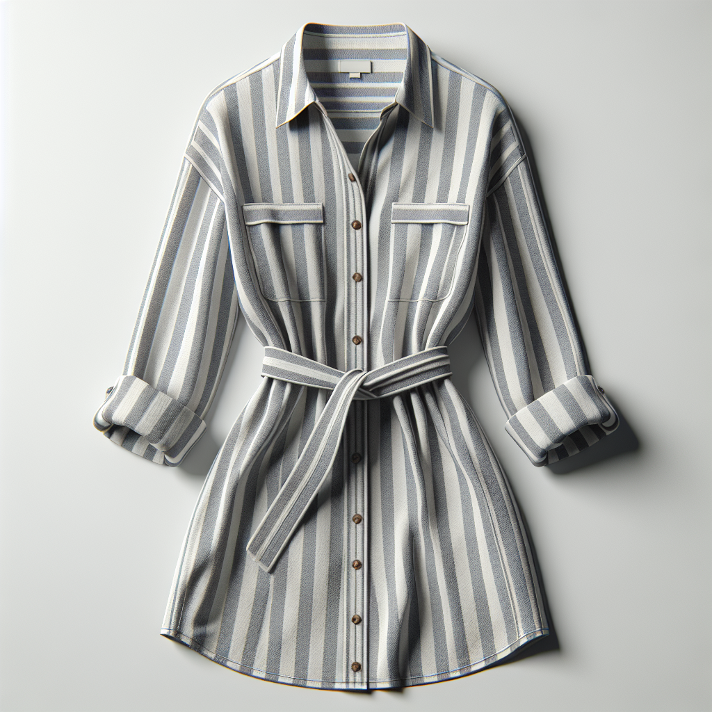 Striped Shirt Dress