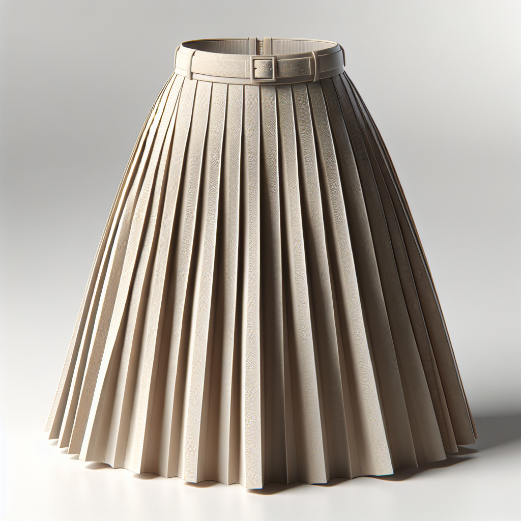Pleated Midi Skirt
