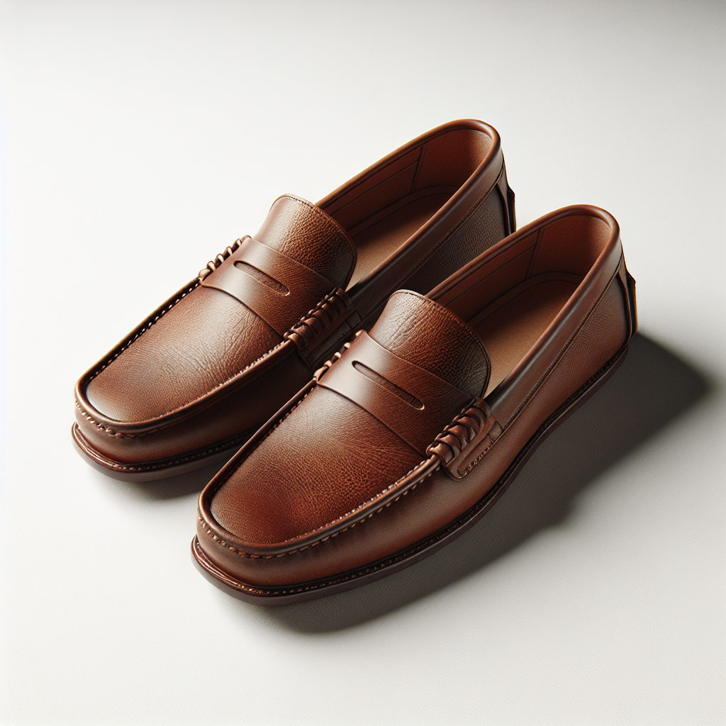Men's Brown Leather Loafers